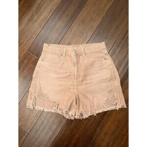 American Eagle Highest Rise Mom Shorts Brown 8